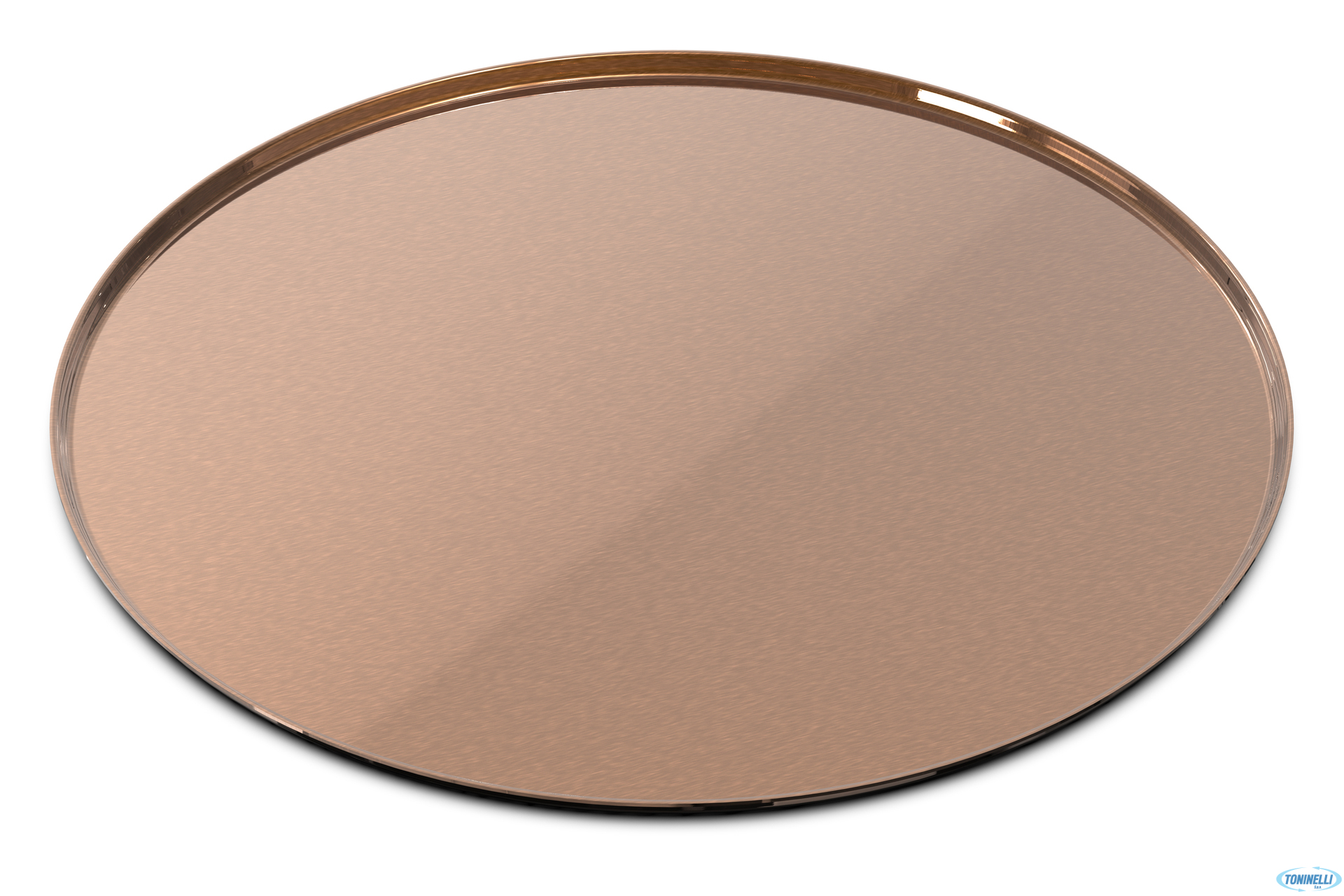MOA BUFFET ELEMETS-VASSOIO INOX-BRONZO TONDO CM 24,7
