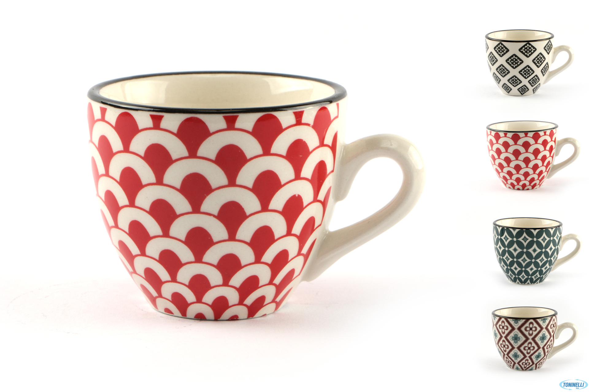 MOSAIK-TAZZA COLAZIONE SENZA PIATTO DECORI ASSORTITI  RH43011