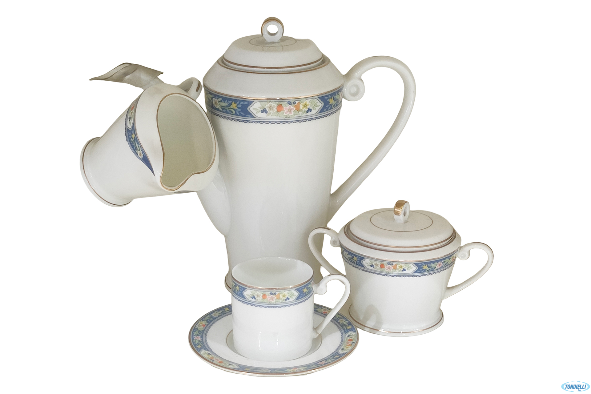 NEW B.CHINA_FLOWERS 704-SERVIZIO.CAFFE 15 PZ.