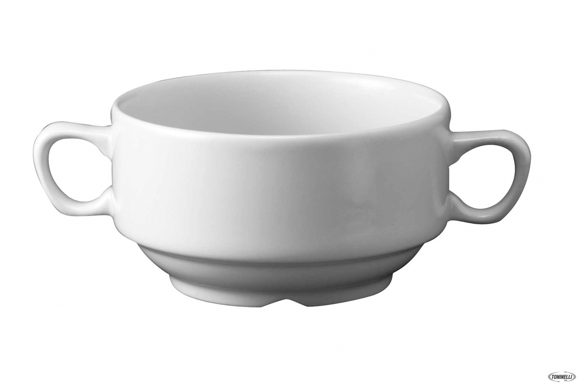 NOVA WHITE-TAZZA CONSOMME CON MANICI CL 40   WHCSC1
