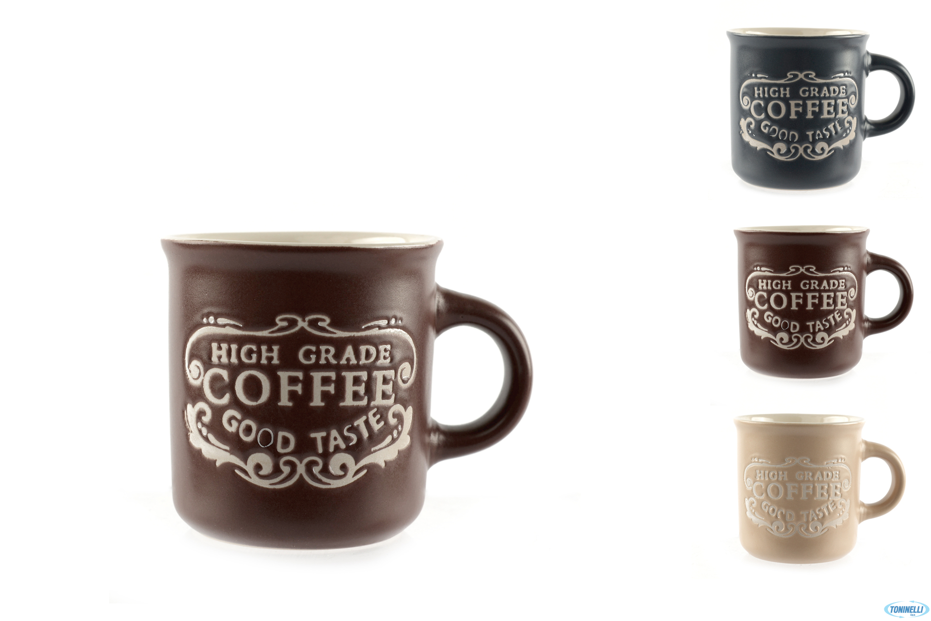 OLD STYLE-TAZZA CAFFE SENZA PIATTO COLORI ASSORTITI L2963A-C03