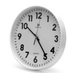 OROLOGIO PARETE CASSA BIANCA TONDO CM 30