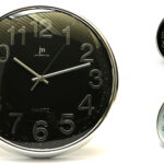 OROLOGIO PARETE CROMATO TONDO CM 35,5 ASSORTITO