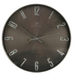 OROLOGIO PARETE GRIGIO SCURO TONDO CM 40