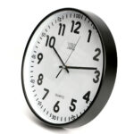 OROLOGIO PARETE CASSA NERA TONDO CM 30