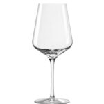 PASSION CALICE BORDEAUX CL 62,4 H.24,4 D.10 CM IN VETRO CRISTALLINO SUPERIORE SONORO E BORDO TAGLIATO A FREDDO