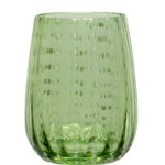 PERLAGE-BICCHIERE ACQUA IN VETRO VERDE CL.36