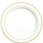 PIATTO TONDO CM 23 GOLD CONFEZIONE 20 PEZZI