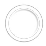 PIATTO TONDO CM 23 SILVER CONFEZIONE 20