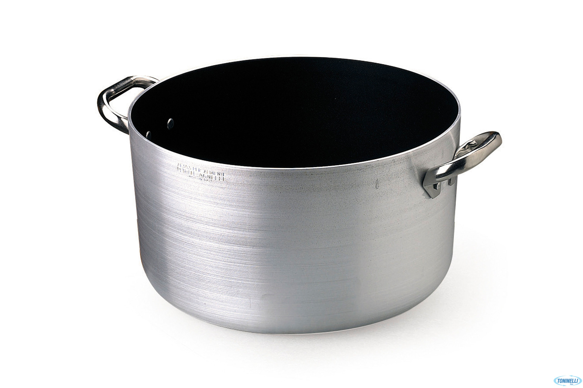 CASSERUOLA ALTA ALLUMINIO ANTIADERENTE 2 MANIGLIE INOX CM 45 H 24 LT 35