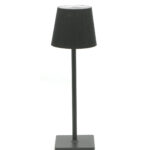 PLISSE-LAMPADA TAVOLO LED CM.10XH.34 NERA