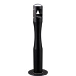 PORTACENERE INOX COLONNA SAGOMATO BIRKIN NERO