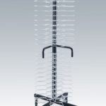 PORTAPIATTI INOX VERNICIATO PORTA 96 PIATTI  DA DIAMENTRO CM 24 E 31