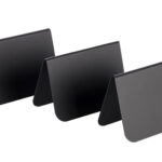 PORTATARGH., 10 PCS.CM7,5X3,5H5H PVC, NERO