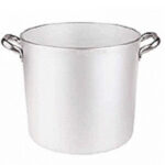 PENTOLA RADIANTE ALLUMINIO 5 MM CON DUE MANIGLIE INOX CM 40 H 37 LT 45