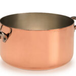 RAME STAGNATO INDUZIONE-CASSERUOLA 2MANICI ALTA CM.28 ALCU104PI28