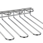 RASTRELLIERA BICCHIERI 29,5X32 6H MET GRI X 12 PZ