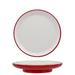 RED-WHITE MEL.SUSHI PLATE