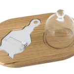 SERVI TARTUFO LEGNO 30X20 CON CAMPANA