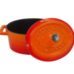SLOWCOOK-CASSERUOLA GHISA OVALE CM29X22 ARANCIO COGHSOP12629O
