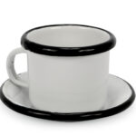 SMALTO-TAZZA CAFFE CON PIATTO BIANCO CM.5       16151