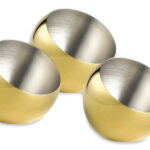 SPHERE CONFEZIONE 3 BOWL CM 8XH.7 INOX-ORO