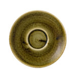 STONECAST PLUME OLIVE-PIATTINO PER TAZZA ESPRESSO CM 11,8 PLGRESS1
