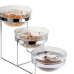 SUNDAY-BUFFET STAND 3 PIANI CROMO 61X24,H.35 11795