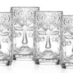 TIKI VENEZIA-CONFEZIONE 4 BICCHIERI FORMA ALTA CL 45 CM 7,6 H 13,6