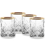 TIMELESS GOLDEN TOUCH -CONFEZIONE 4 BICCHIERI LIQUORE CL 6