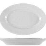 TIVOLI BIANCO PIATTO OVALE CM 28
