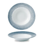RAKU TOPAZ BLU RIM-PASTA BOWL CM 24  RKTBVWBM1