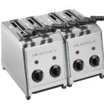 TOSTAPANE INOX 4 PINZE KW 3,5 30X38X30H