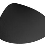 TOVAGLIETTA IN ECOCUOIO RIGENERATO GOCCIA CM.43X33 NERO