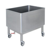 VASCA CARRELLATA INOX CON RUBINETTO 80X60X75 2113VC