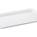 VASSOIO BIANCO ESPOSIONE SALUMIERE CM 53X24X3H BORDO PIANO