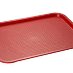 VASSOIO FAST FOOD D41XH31 PP, ROSSO IMP, ANTISCIV