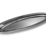 VASSOIO OVALE PESCE INOX CM 70 X 25,8   7101