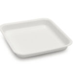 VASSOIO ANTIASSORBENTE IN PMMA CM.22X22X3,5 BIANCO 130 A6-BIM