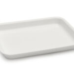 VASSOIO ANTIASSORBENTE IN PMMA CM.22X29,5X3,5 BIANCO 130 A4-BIM