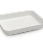 VASSOIO ANTIASSORBENTE IN PMMA CM.22X29,5X5 BIANCO 128 A4-BIM