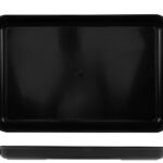 VASSOIO ANTIASSORBENTE IN PMMA CM.29X44X3,5 NERO 130 A5-NER