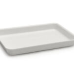 VASSOIO ANTIASSORBENTE IN PMMA CM.29X44X5 BIANCO 128 A5-BIM