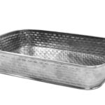 VASSOIO RETTANGOLARE ACCIAIO CM.28X18,5X3 GPSS89