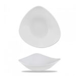 VELLUM WHITE-PIATTO FONDO TRIANGOLARE CM 23,5  WHVMTRB91