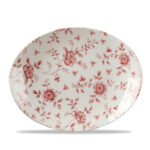 VINTAGE CRANBERRY ROSE-PIATTO OVALE CM 31,7 RCCOP121