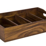 VINTAGE-PORTAPOSATE 4 COMP. 51X28H13H ACACIA