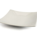 WHITE MEL.CONCAVE BOWL 30X30X6,5