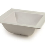 WHITE MEL.DOVER BOWL CM 25X25X9