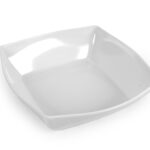 WHITE MELAMINA CIOTOLA CURVA CM 33X33X8